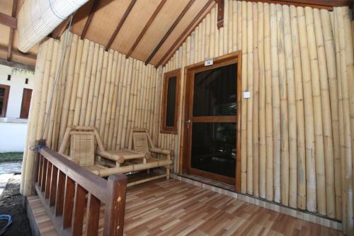 balkon/terras, Sari Laut Homestay in Gili Meno