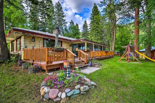 . Flathead Lake House with Private Beach and Boat Dock!