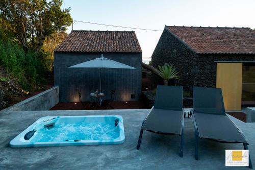 A szálláshely kívülről, Casas do Amarelo in Faial Horta