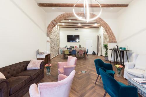 ห้องส่วนกลางสำหรับนั่งเล่น/ดูทีวี, Agave in Città (Agave in Citta) in ลิวอร์โน