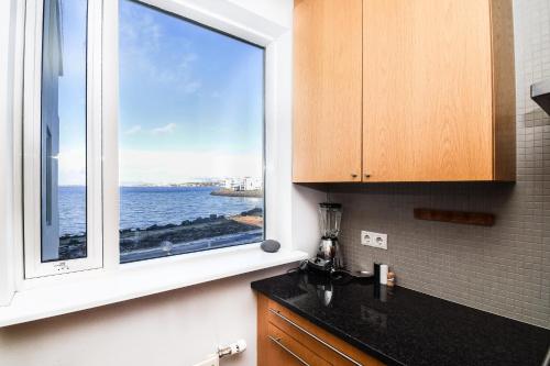 Kitchen, Seaside Paradise Apartment in South Reykjavik