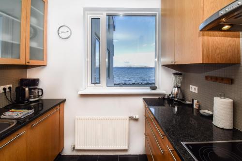 Kitchen, Seaside Paradise Apartment in South Reykjavik