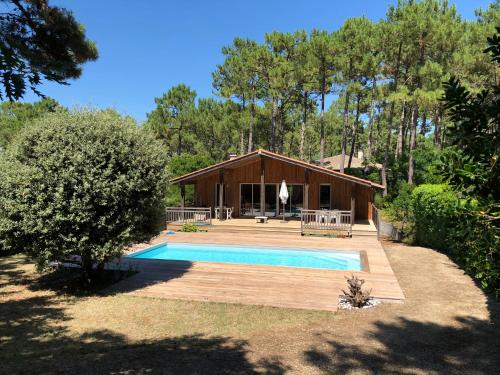 Villa familiale & piscine chauffée sécurisée - Cap Ferret - Piraillan gîte à louer Les Cabanes de Sarah