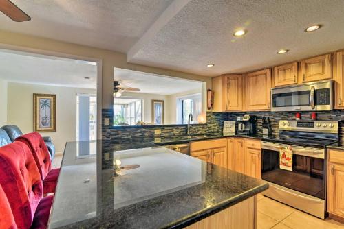 Hudson Home with Boat Dock Walk to Gulf of Mexico! in Hudson, USA