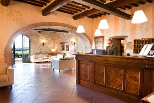 Empfangshalle, Villa Curina Resort in Castelnuovo Berardenga