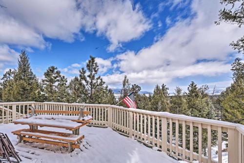 Cabin with Deck 2 Minutes from Angel Fire Resort