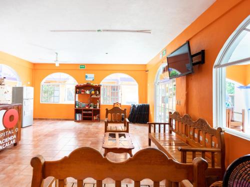 Lobby, Hotel Hacienda Bacalar in Bacalar