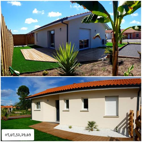 Maison neuve 66m2 Biscarrosse - Location saisonnière - Biscarrosse