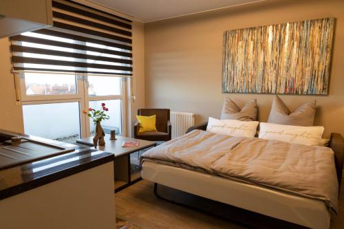 Deluxe Apartment mit Tiefgarage in Nähe Messe-BMW-Porsche-DHL-Flughafen-Flugzeugwerk der Deutsche Aircraft, Lipsk (zdjęcie 6)