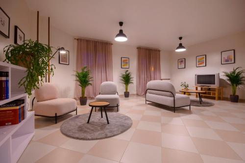 sala de TV, U-Hotel Dario Lugo in Lugo