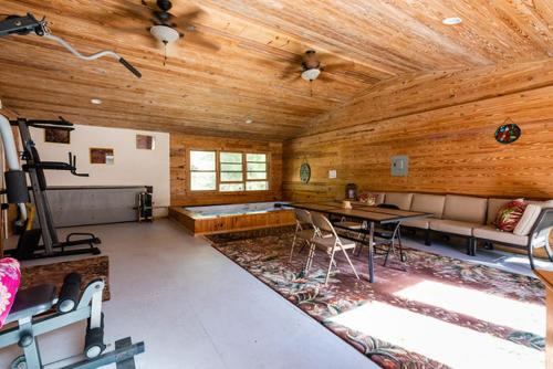 PRIVATE Log Cabin with Indoor pool sauna and gym YOU RENT IT ALL NO ONE ELSE