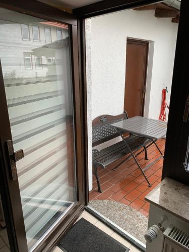 陽台/露台, Ferienwohnung Buddha in 蘭格爾斯海姆