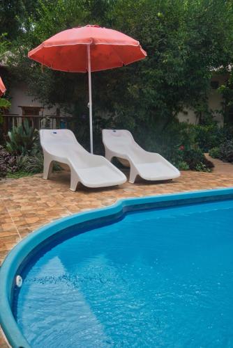 Peldbaseins, Vacaciones Aregua CASA VANESSA in Aregua