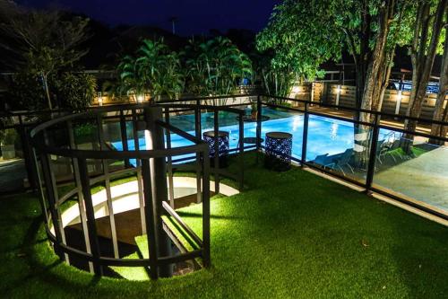 Balcony/terrace, Paklop Resort in Lopburi