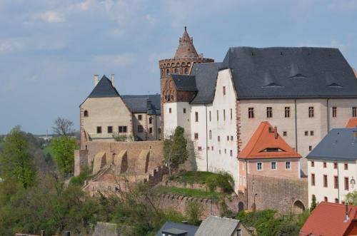 Kleiner Burgblick in Leisnig, Deutschland
