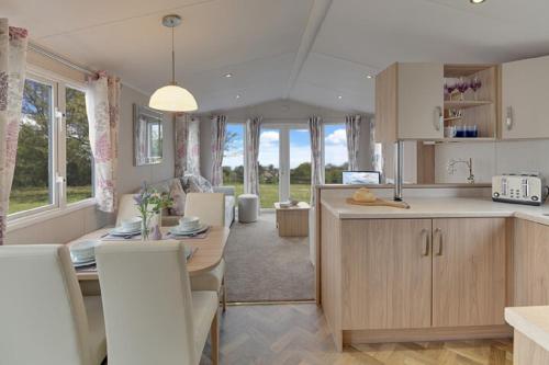 Kitchen, The Lakes Rookley Holiday Park in Central Wight