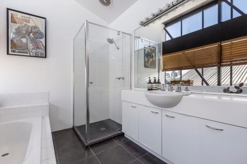 Bathroom, StayCentral - Fitzroy Converted Warehouse Penthouse in Fitzroy
