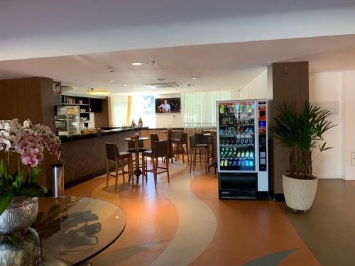 Étterem, Barretos Park Hotel - Condo Hotel - Suíte Luxo Jr (Barretos Park Hotel - Condo Hotel - Suite Luxo Jr) in Barretos
