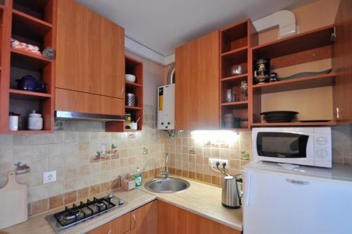 Kitchen, Grafovi Apartments in Narva