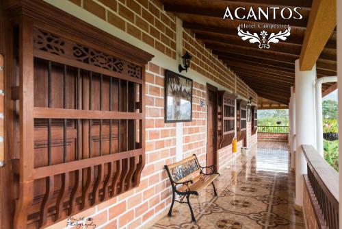 View, Acantos Hotel Campestre in Támesis
