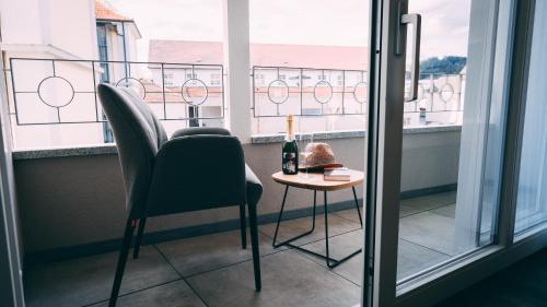 陽台/露台, Stadthotel Haslach in 肯希塔爾哈斯拉赫