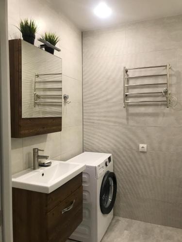 Apartment near Mega Khimki with a balcony