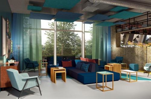 ล็อบบี้, โรงแรมไอน์สเมอร์ (Hotel einsmehr) in เอาก์สบวร์ก