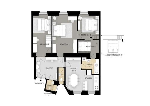 Luxurious Kafka family apt in Old Town, Praha (fotografie 9)