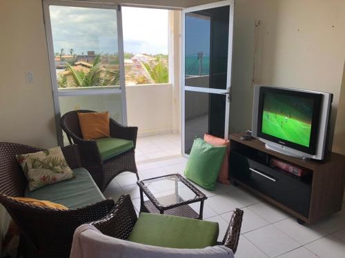 Zajednički dnevni boravak / prostorija s TV-om, Apartamento Beira Mar no 2ºAndar - TIBAU DO NORTE - RN in Tibau