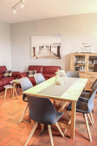 Iekārtas, Ferienwohnungen Ostseestern - 7 Apartments, Obstgarten, Lagerfeuer, Spielplatz, Fußbodenheizung, Par in Am Salzhaff