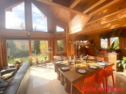 Chalet finlandais avec Jacuzzi gîte à louer Orbey