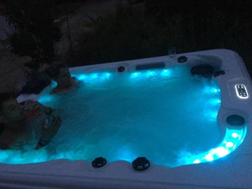 Hot tub, T2 climatise baignoire terrasse Jacuzzi Piscine Sauna in Avenue de Fronton