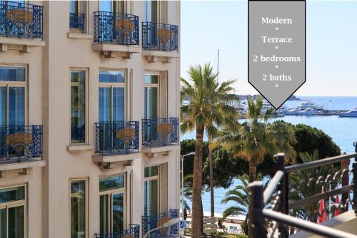 Martinez Area: New 2beds/2baths - Location saisonnière - Cannes