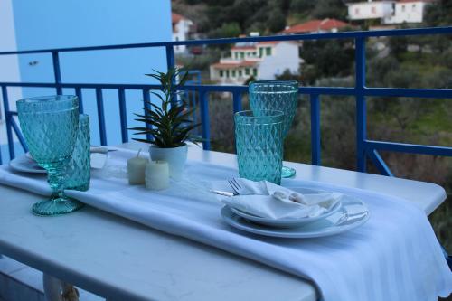 陽台/露台, Armenaki Apartments in 森帕蒂基