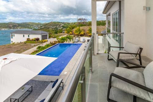 Balcony/terrace, The Point at Petite Calivigny Private Club in Lower Woburn