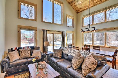 Riverfront Home with BBQ 2 Mi to Downtown Gunnison!