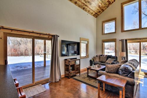 Riverfront Home with BBQ 2 Mi to Downtown Gunnison!