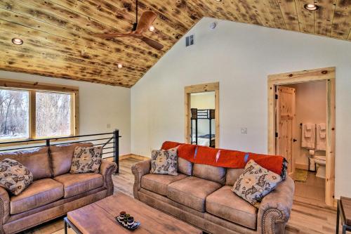 Riverfront Home with BBQ 2 Mi to Downtown Gunnison!