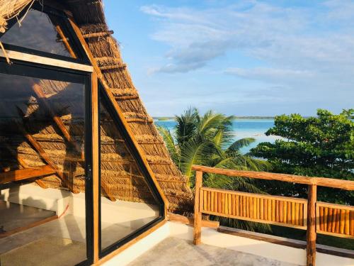 Balcony/terrace, Hotel CasaBakal - A pie de Laguna - Bacalar in Magisterial