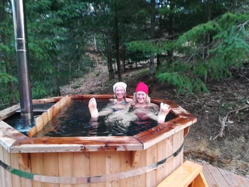 Pezsgőfürdő, Pialous:Chalet en rondins avec Espace Détente (Pialous:Chalet en rondins avec Espace Detente) in Chasse-sur-Rhone