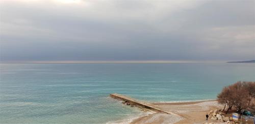 Vue mer panoramique devant la plage au calme!