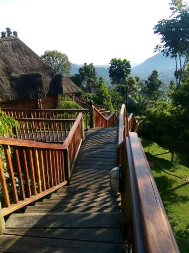 Terraza/balcón, Trackers Safari Lodge Bwindi in Kanungu