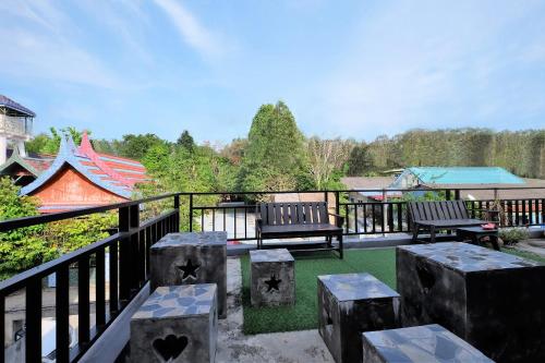 バルコニー/テラス, ティナ ブティック リゾート (Tina Boutique Resort) in タラン