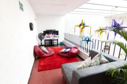 Közös társalgó / TV, Hostal Casa Colores Adults Only in Guadalajara