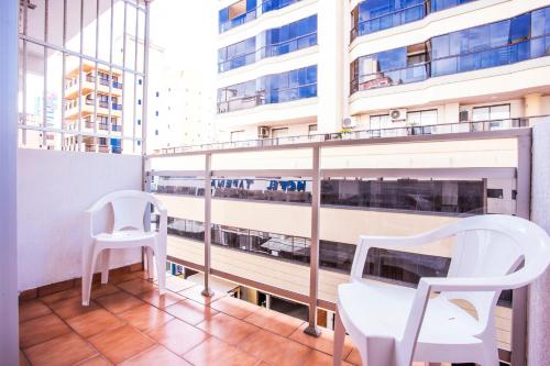 ระเบียง/ชานเรือน, Hotel Itapema Meia Praia in อิตาเปม่า