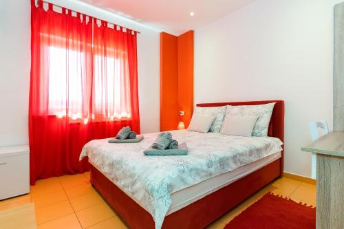 1 double bed