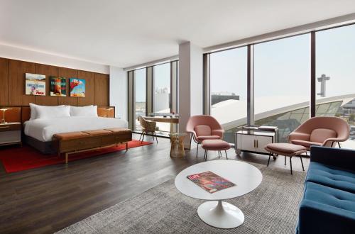 TWA Hotel at JFK Airport in John F. Kennedy International Airport