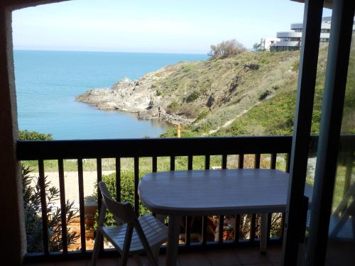 Appartement vue mer Port Vendres Collioure direct crique wifi - Location saisonnière - Port-Vendres