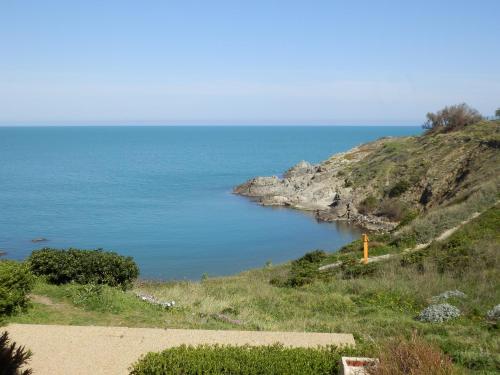 Appartement vue mer Port Vendres Collioure direct crique wifi