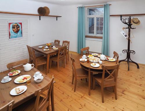 อาหารและเครื่องดื่ม, Penzion Kamenne Slunce in ใจกลางเมืองเตลช์